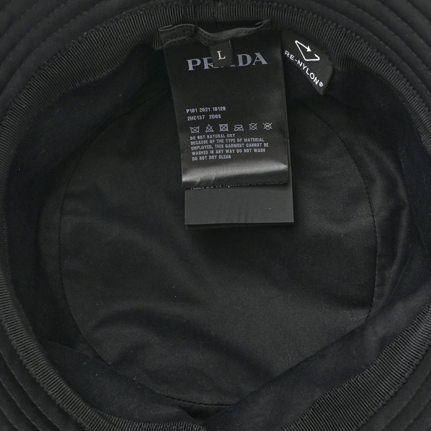 Crystal Tessuto Bucket Hat L Black Acciaio