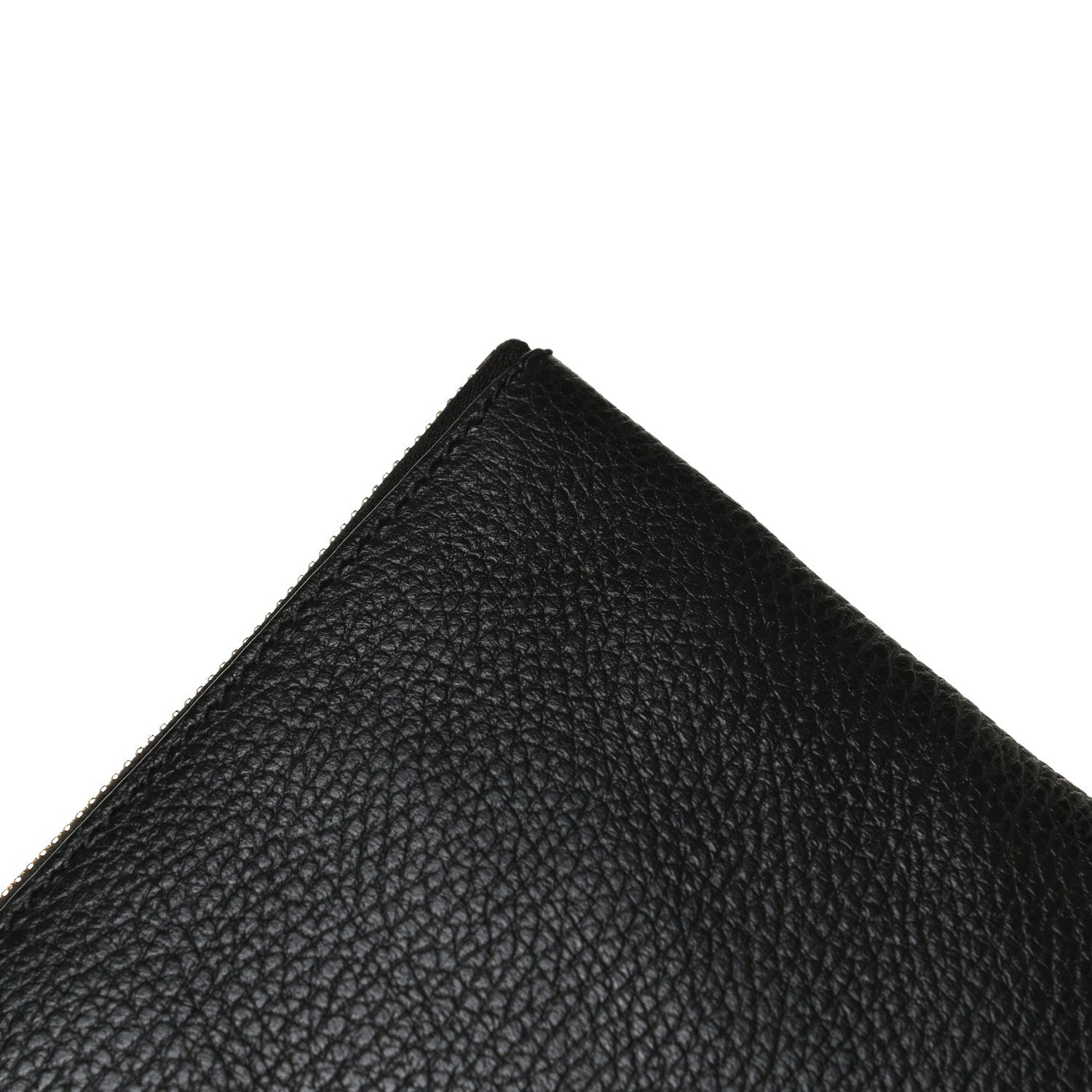 Gucci Pebbled Calfskin Large Bamboo Clutch Black 11 of 13