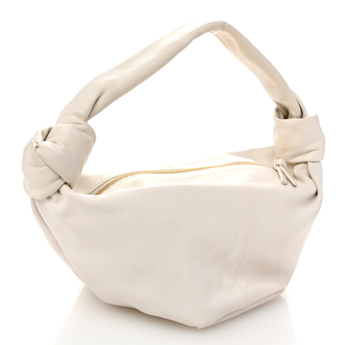 Calfskin Mini Double Knot Bag White