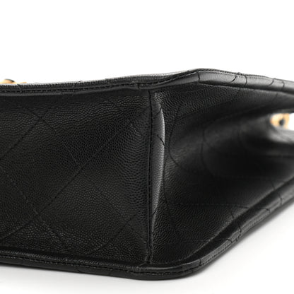Chanel Caviar Quilted Sweet Classic Shopping Tote Black 10 of 10