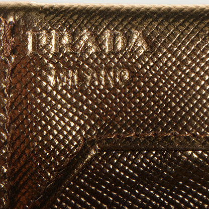 Prada Saffiano Coin Purse Bronzo 6 of 9