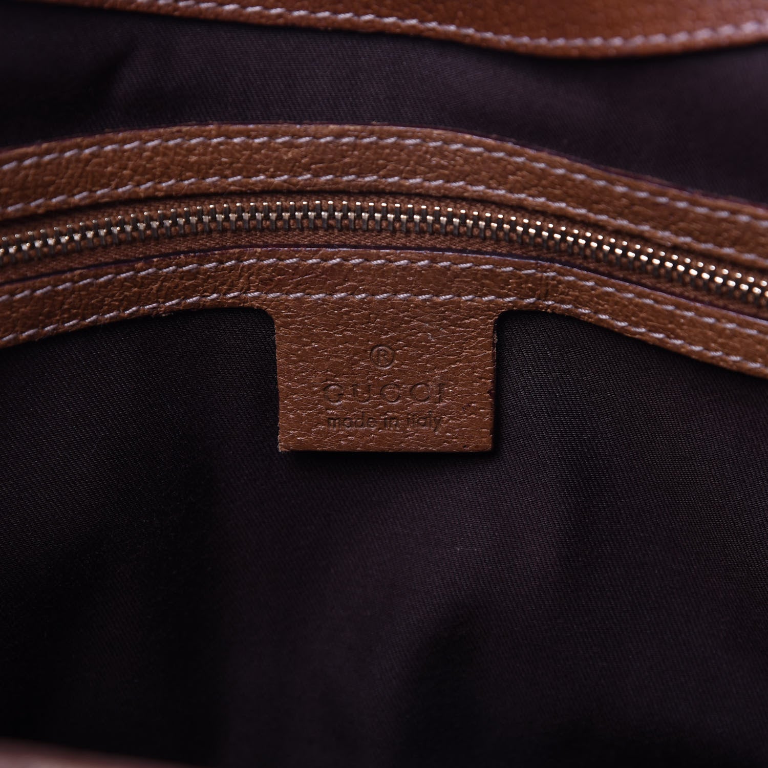 Gucci Monogram Calfskin Large Bardot Shoulder Bag Brown 8 of 10