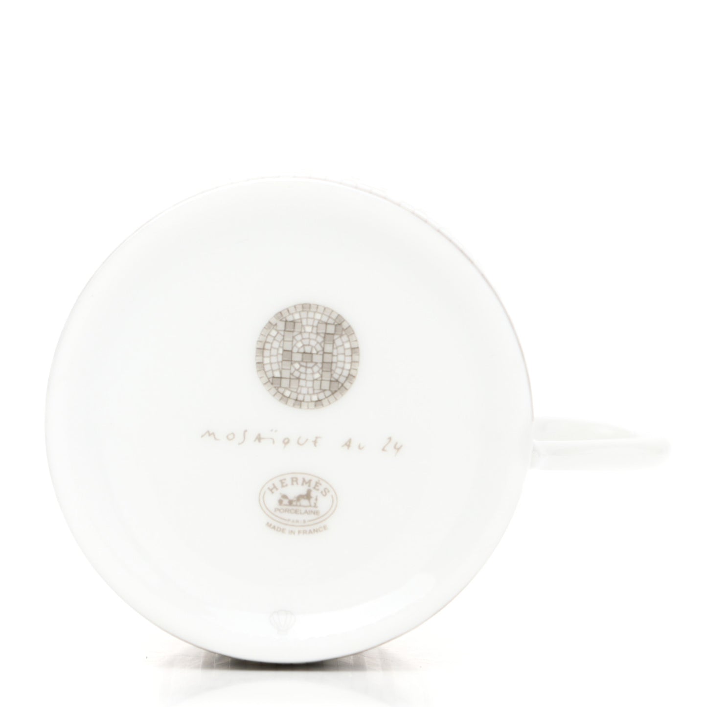 Porcelain Mosaique au 24 Coffee Cup and Saucer Set of 2