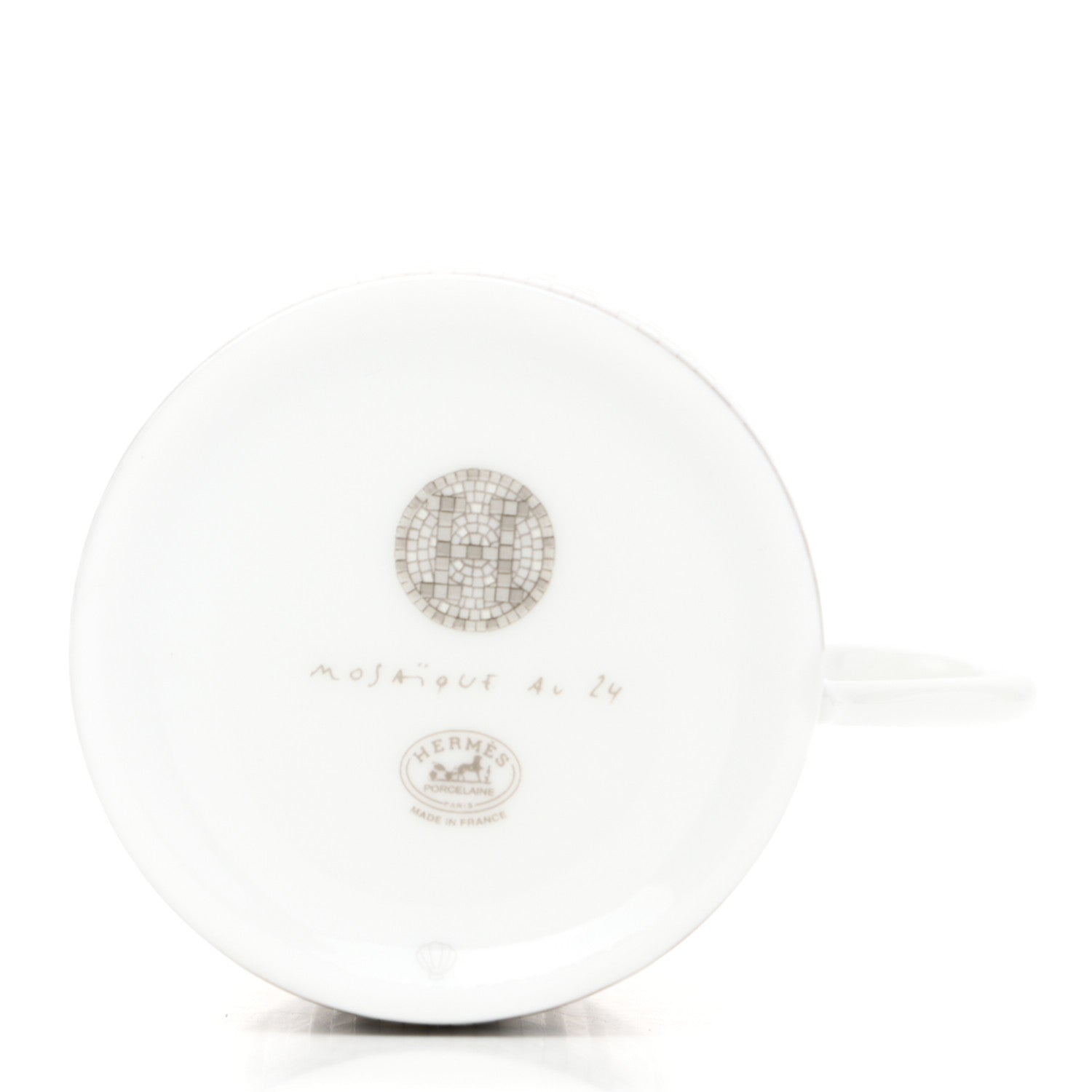 Hermes Porcelain Mosaique au 24 Coffee Cup and Saucer Set of 2 5 of 6