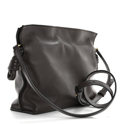 Loewe Calfskin Mini Flamenco Knot Clutch Chocolate 3 of 12