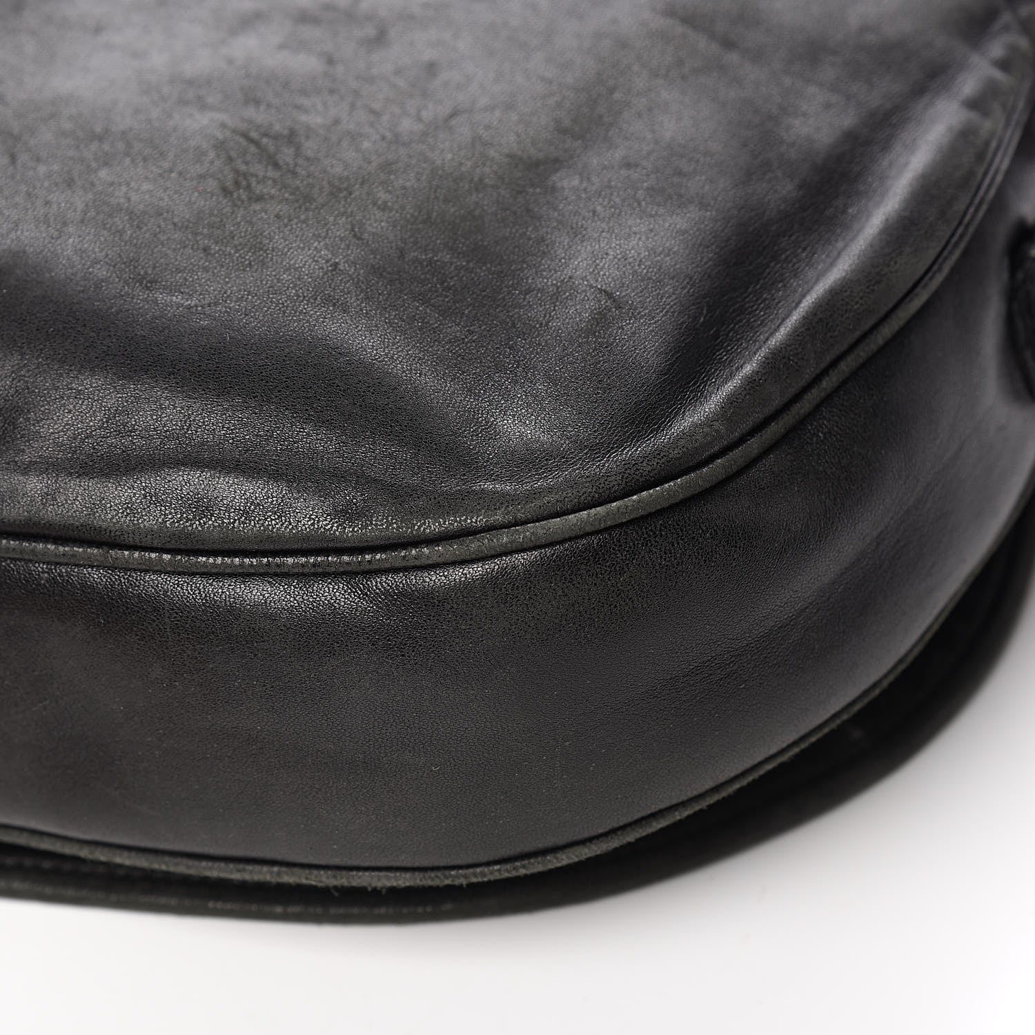Saint Laurent Lambskin Horn Messenger Bag Black 12 of 17