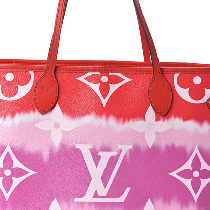 Louis Vuitton Monogram Escale Neverfull MM Rouge 8 of 11