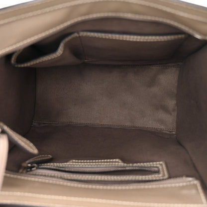 Celine Drummed Calfskin Micro Luggage Souris 5 of 9