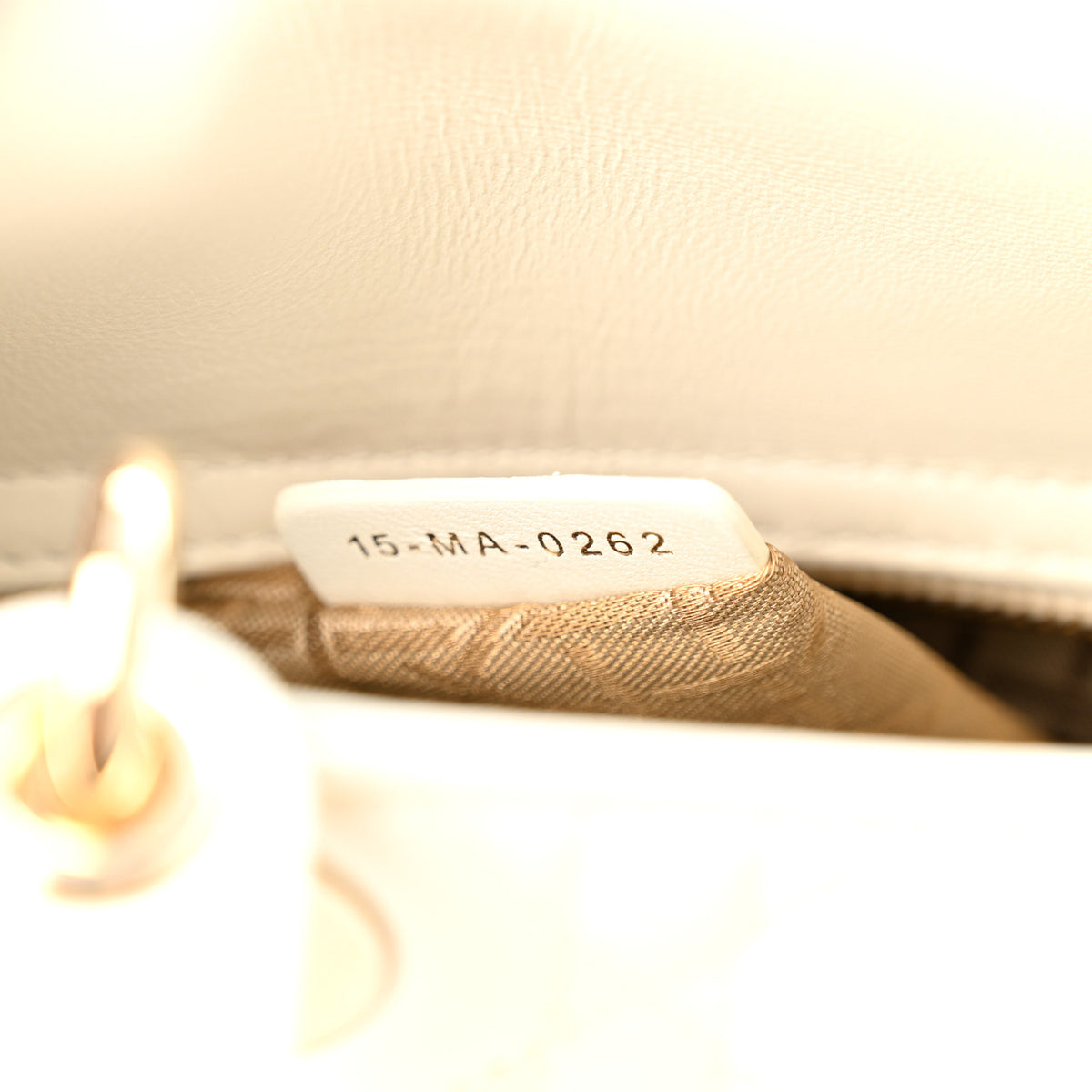 Christian Dior Lambskin Cannage Small My ABCDior Lady Dior White 7 of 10