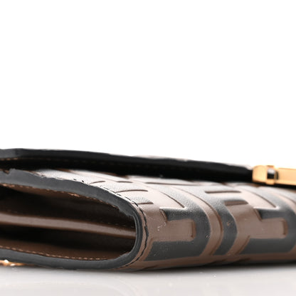 Fendi Vitello Soft FF Diamonds Continental Envelope Wallet On Chain Maya Black 10 of 11