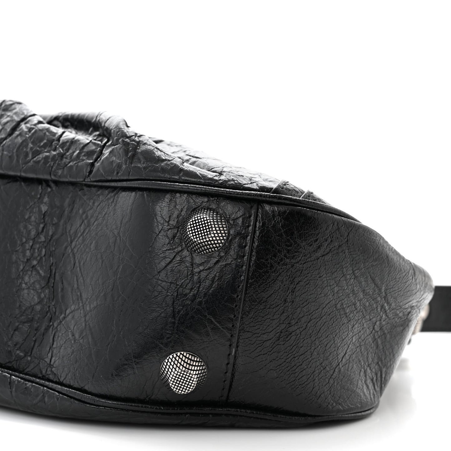 Agneau Arena Small Le Cagole Shoulder Bag Black