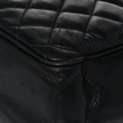 Chanel Lambskin Quilted Shopping Tote Black 9 of 18