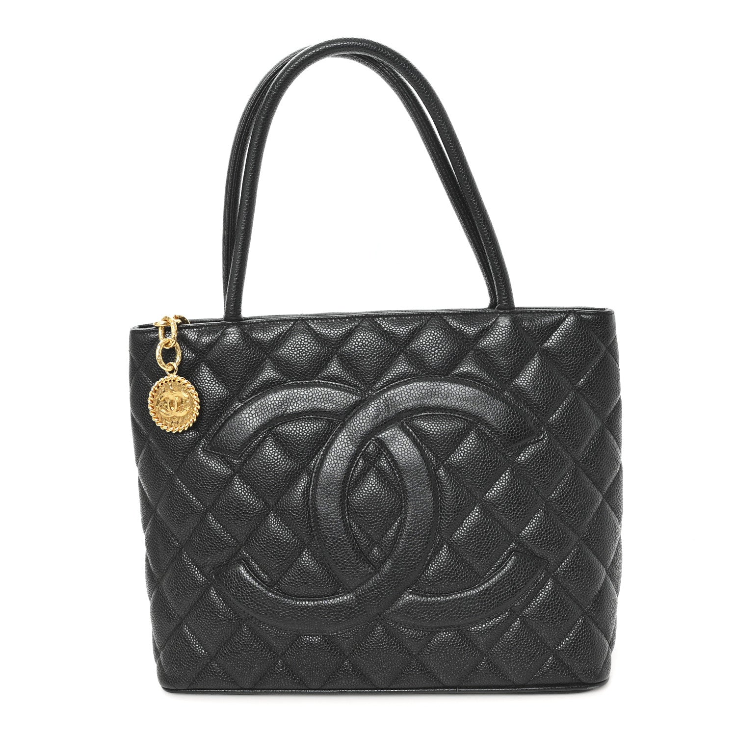 Chanel Caviar Quilted Medallion Tote Black 1 of 10