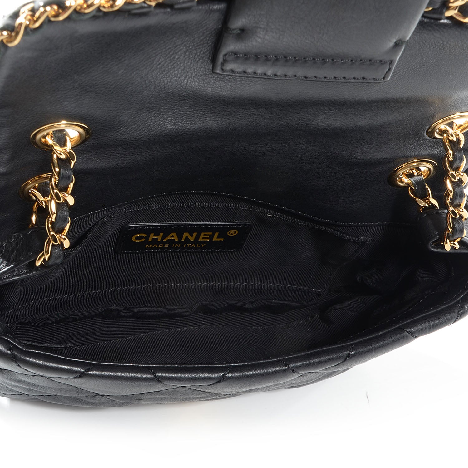Chanel Calfskin Mini Chain Me Flap Black 5 of 7