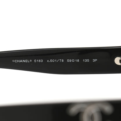 Chanel Acetate CC Sunglasses 5183 Black 6 of 8