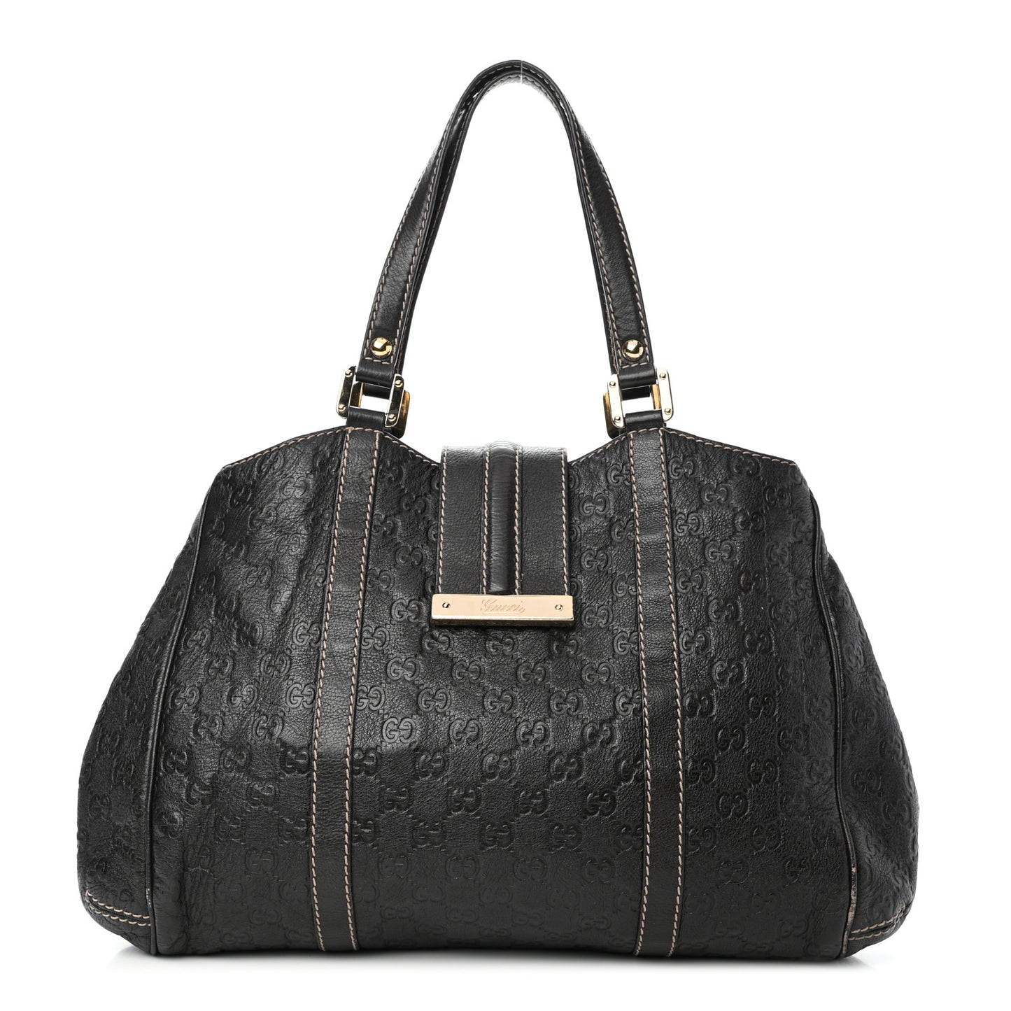 Guccissima Large New Ladies Hobo Dark Brown