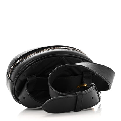 Gucci Calfskin Matelasse GG Marmont Belt Bag 65 26 Black 3 of 11