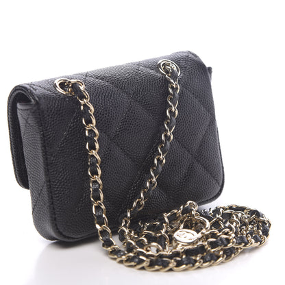 Chanel Caviar Quilted Mini Chain Belt Bag Black 3 of 11