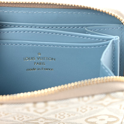 Louis Vuitton Jacquard Since 1854 Zippy Coin Purse Blue 6 of 7