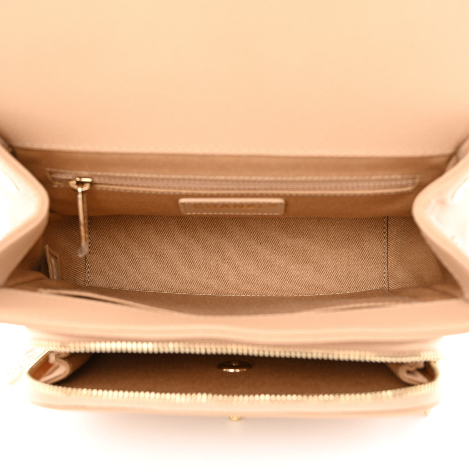 Chanel Caviar Quilted Medium Business Affinity Flap Beige 5 of 12