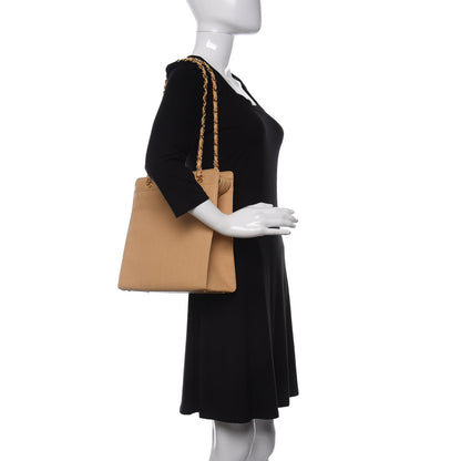 Chanel Caviar Shoulder Bag Beige 2 of 12