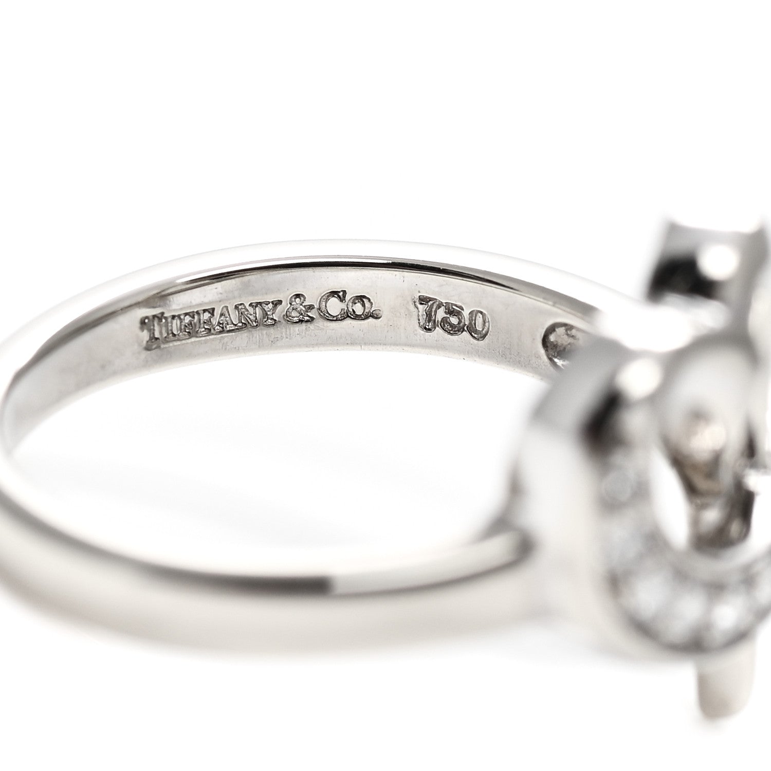 Tiffany 18K White Gold Diamond Paloma Picasso Loving Heart Ring 49 5 8 of 10