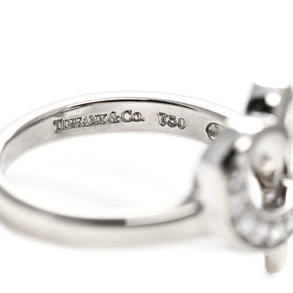 Tiffany 18K White Gold Diamond Paloma Picasso Loving Heart Ring 49 5 8 of 10