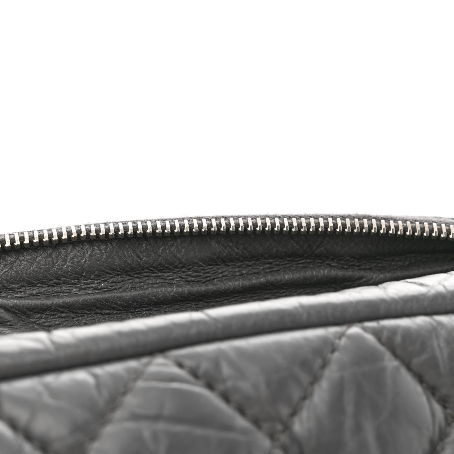 Chanel Aged Calfskin Quilted Large Reissue Camera Case Grey 13 of 16