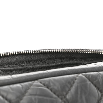 Chanel Aged Calfskin Quilted Large Reissue Camera Case Grey 13 of 16