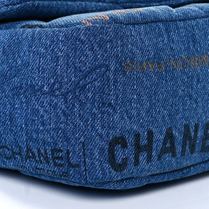 Chanel Denim Quilted Mini Denim Mood Rectangular Flap Blue Multicolor 5 of 10