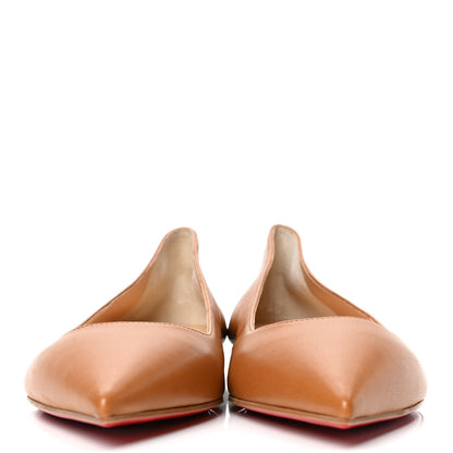 Christian Louboutin Shiny Nappa Ballalla Flats 40 Safari 2 of 4