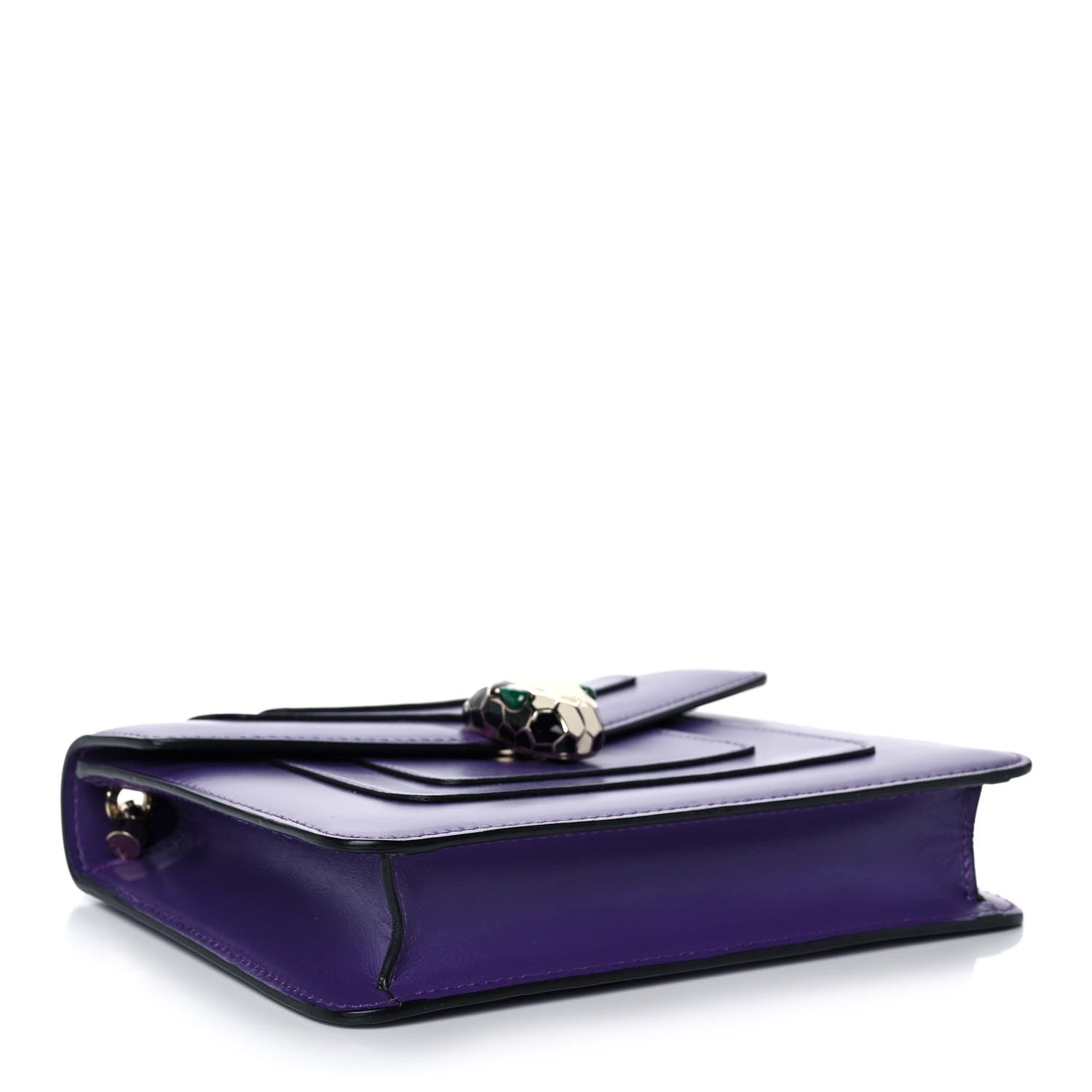 Bulgari Calfskin Serpenti Forever Crossbody Bag Amethyst 4 of 14