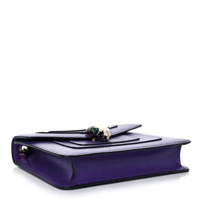 Bulgari Calfskin Serpenti Forever Crossbody Bag Amethyst 4 of 14
