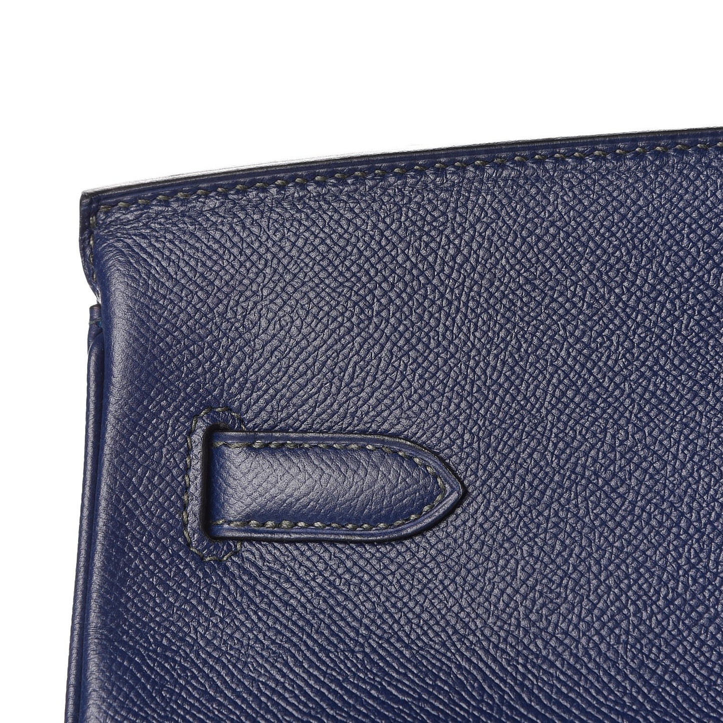 Epsom Horseshoe Birkin 40 Bleu Saphir Malachite