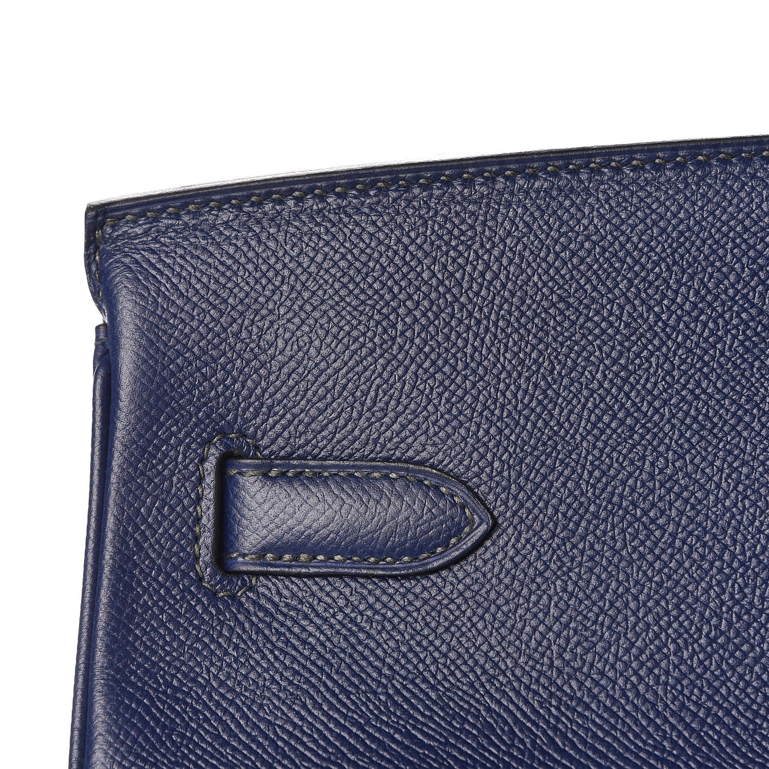 Hermes Epsom Horseshoe Birkin 40 Bleu Saphir Malachite 28 of 32