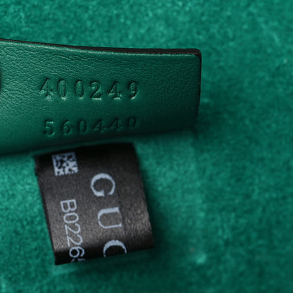 Gucci GG Supreme Monogram Willow Hill Embroidered Small Dionysus Shoulder Bag Emerald 7 of 9