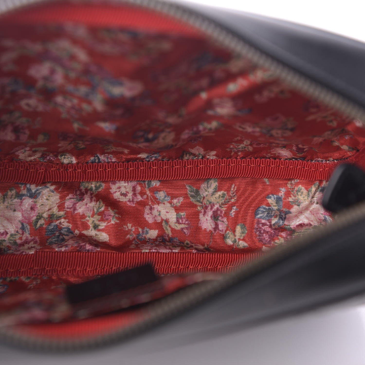 Gucci Calfskin Web Trapuntata Small GG Shoulder Bag Black 5 of 11