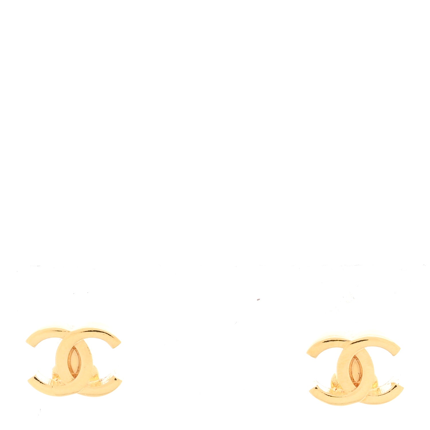 Chanel Metal CC Earrings Gold 1 of 5