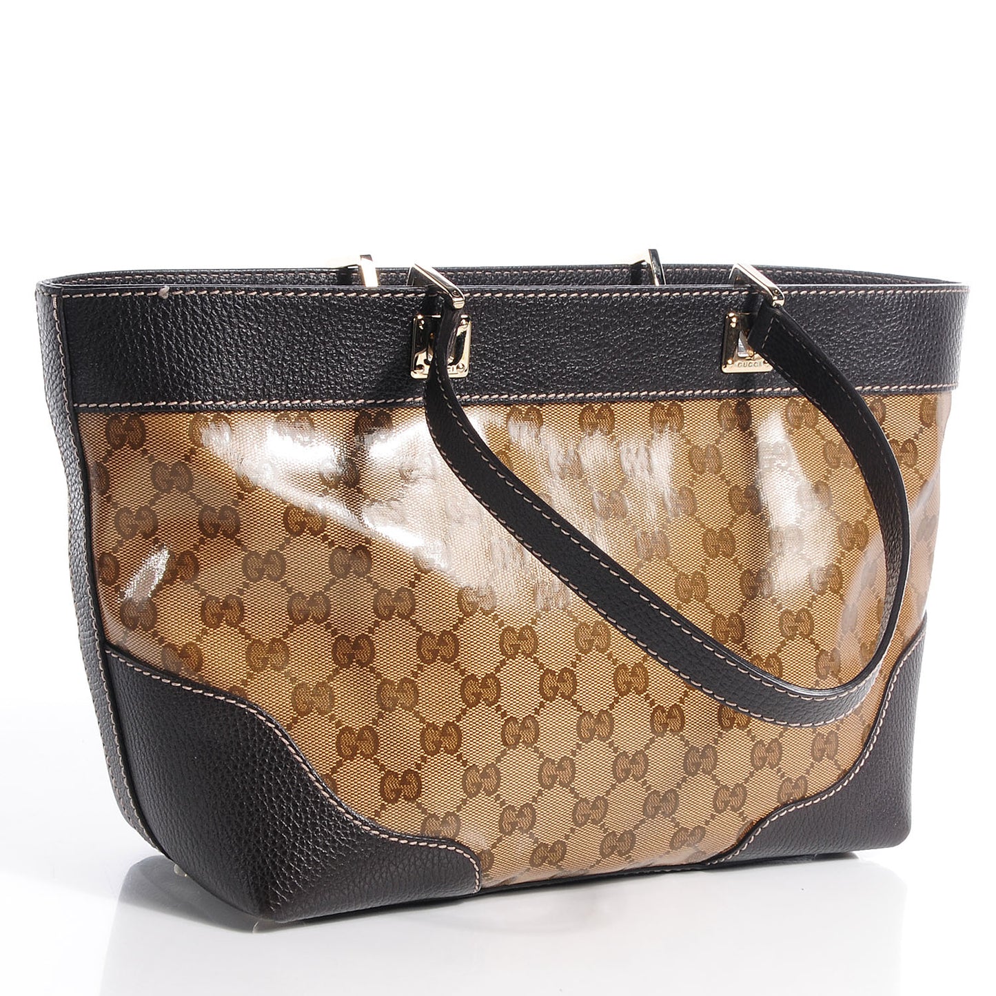 Crystal Monogram Tote Brown