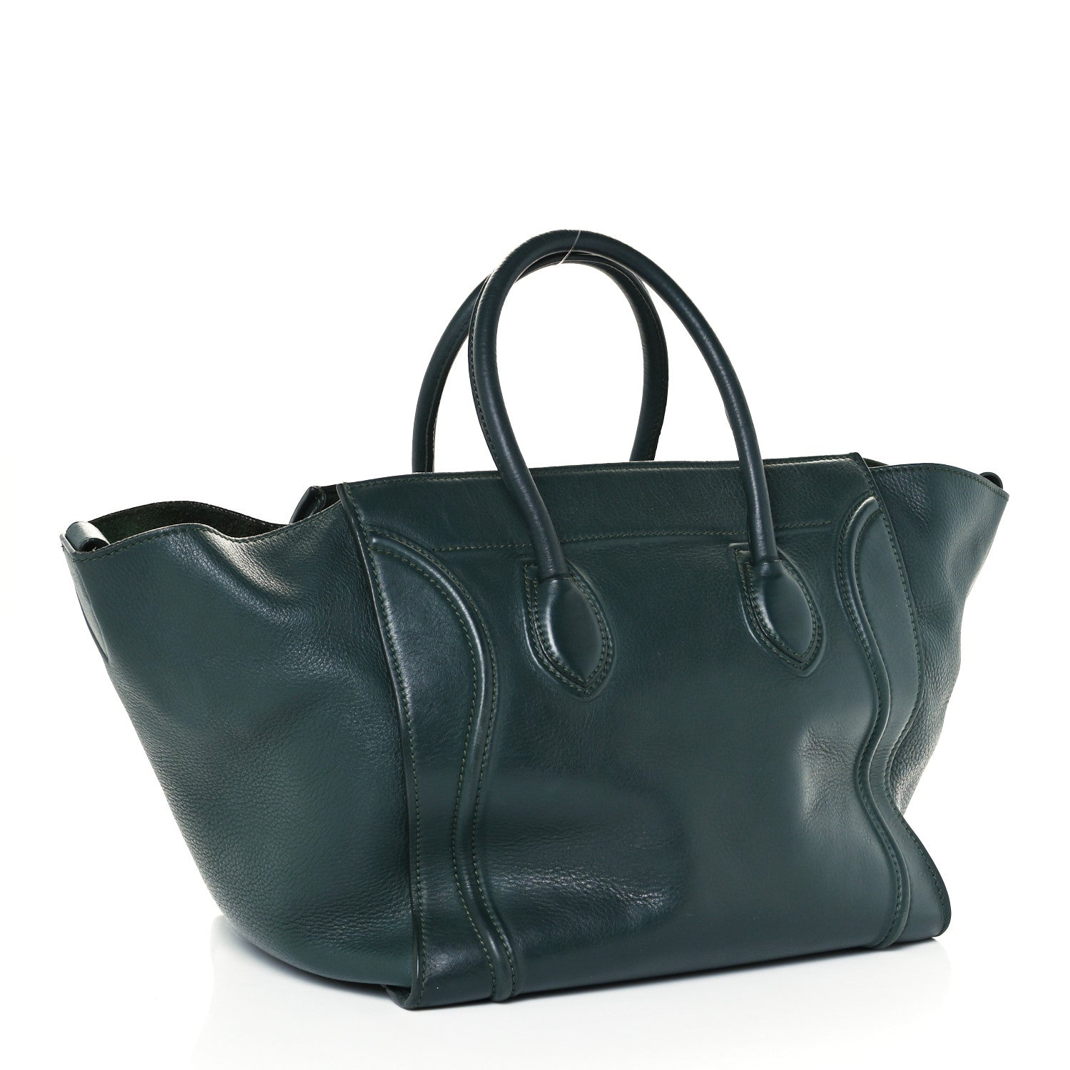 Celine Supple Calfskin Medium Phantom Luggage Forest 2 of 10