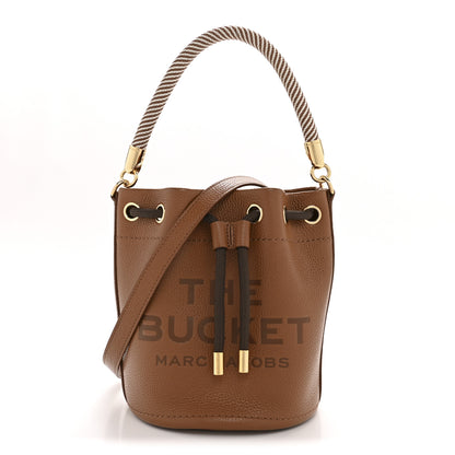 Marc Jacobs Grained Calfskin Mini The Bucket Bag Argan Oil 1 of 14