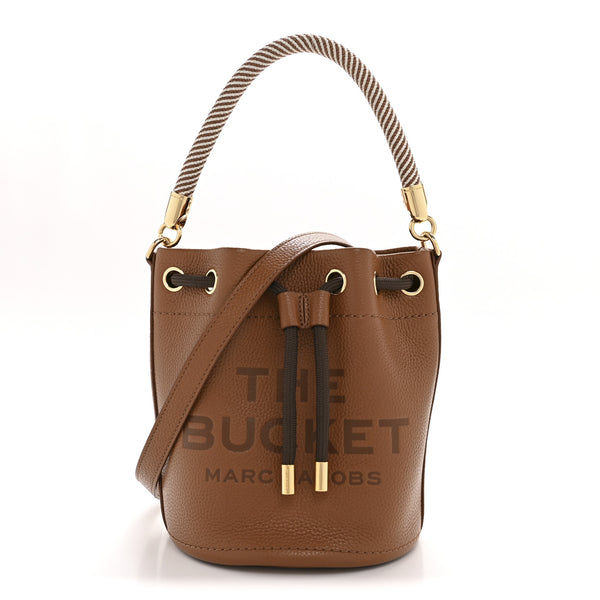 MARC BY MARC JACOBS　アーカイブ ハンドバック　ブラウン Marc Jacobs Grained Calfskin Mini The Bucket Bag Argan Oil 1773740