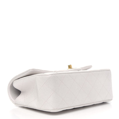 Chanel Iridescent Lambskin Quilted Mini Top Handle Rectangular Flap White 4 of 11