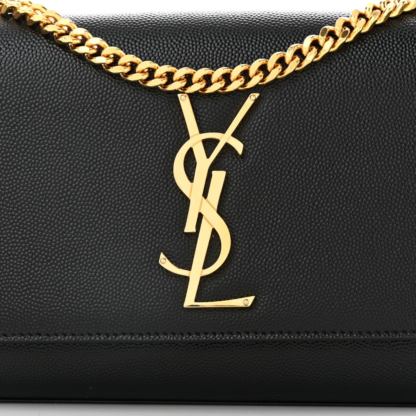 Grain De Poudre Small Monogram Kate Satchel Black