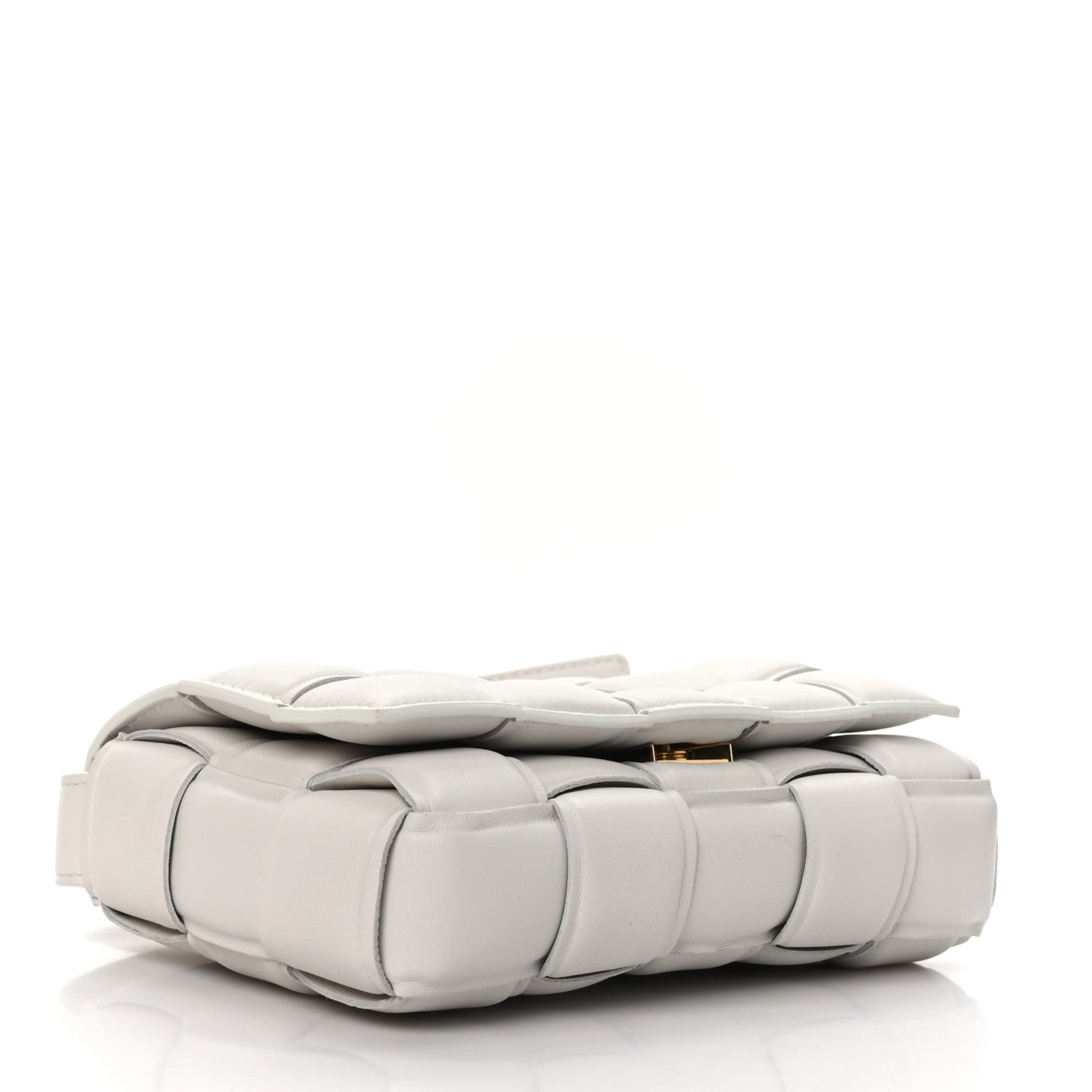 Bottega Veneta Nappa Maxi Intreccio Small Padded Cassette Crossbody Bag White White 4 of 8