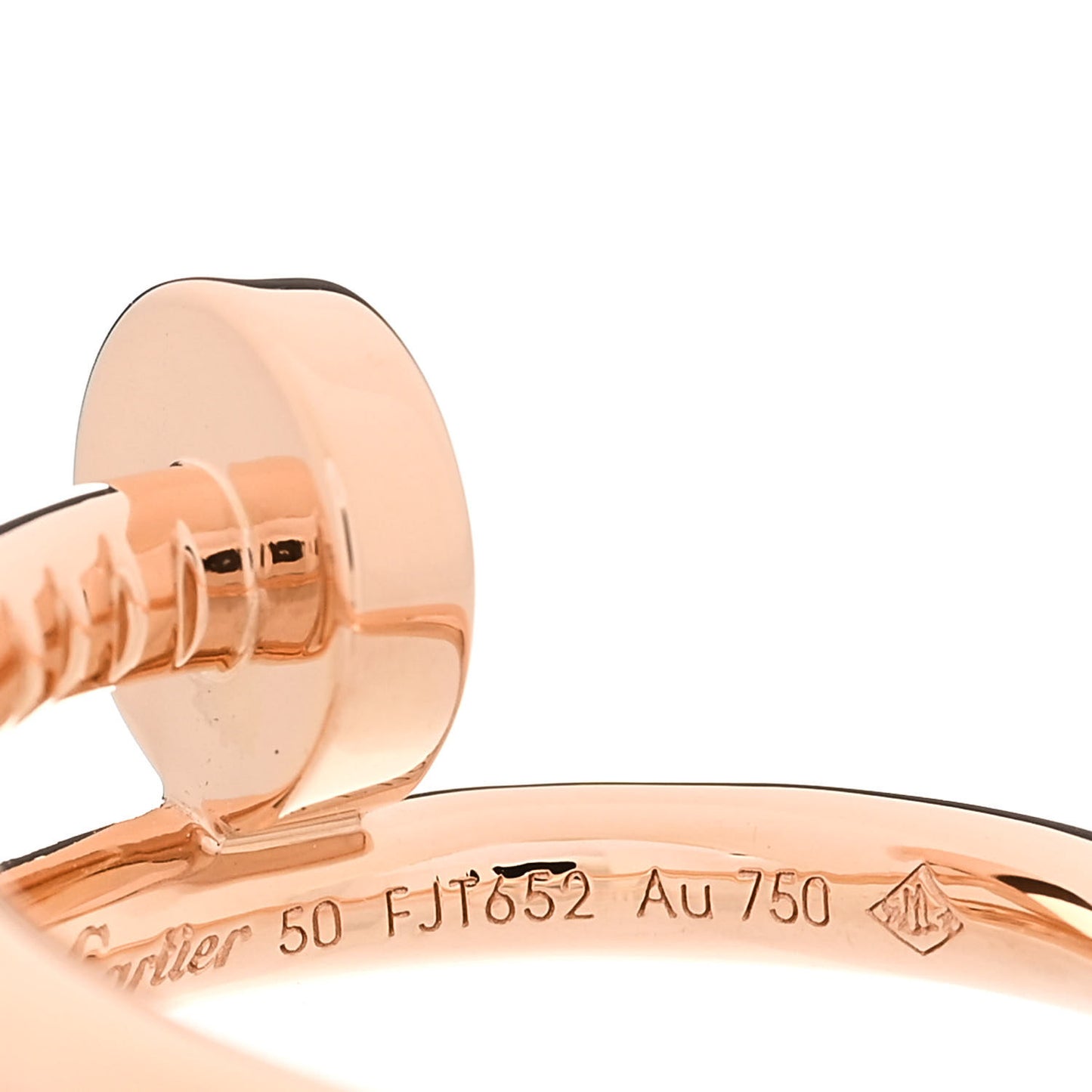 18K Pink Gold Juste Un Clou Ring 50 5.25