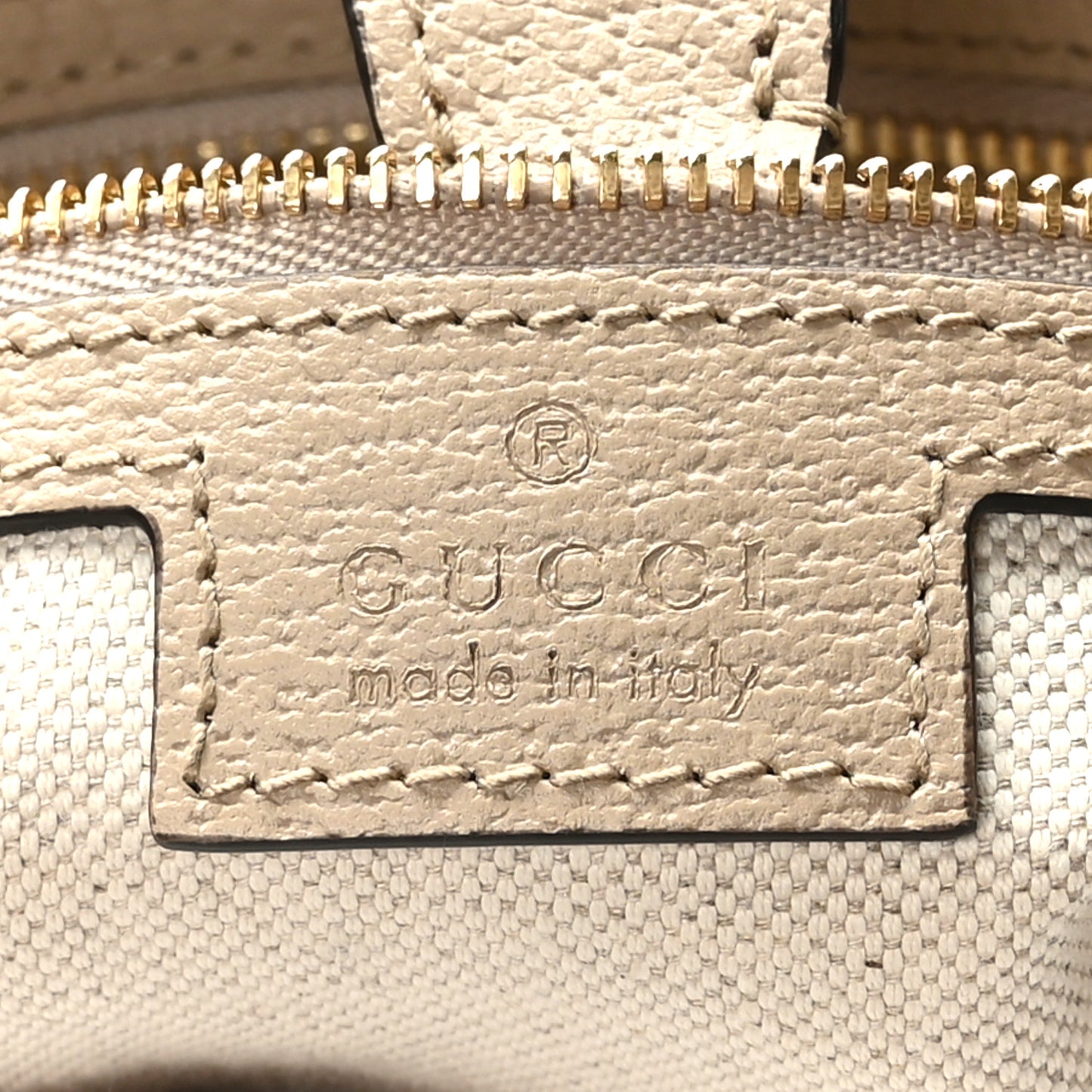 GG Supreme Monogram Textured Dollar Calfskin Web Small Jackie 1961 Hobo Beige Mystic White Oatmeal