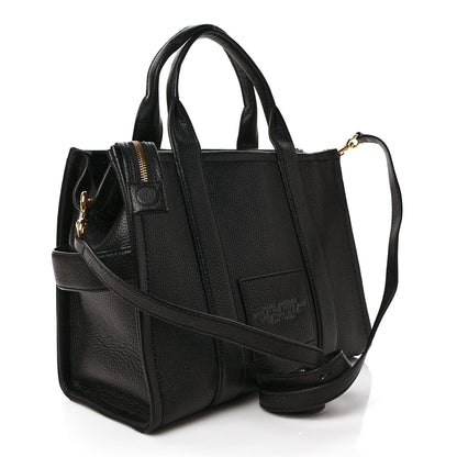 Marc Jacobs Grained Calfskin Medium The Tote Bag Black 3 of 9