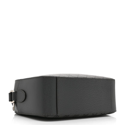 Gucci GG Supreme Monogram Textured Dollar Calfskin Ophidia Shoulder Bag Grey Black Graphite Grey 4 of 11