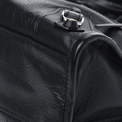 Balenciaga Matte Goatskin Rubber Covered Classic Hardware Mini City Black 10 of 18